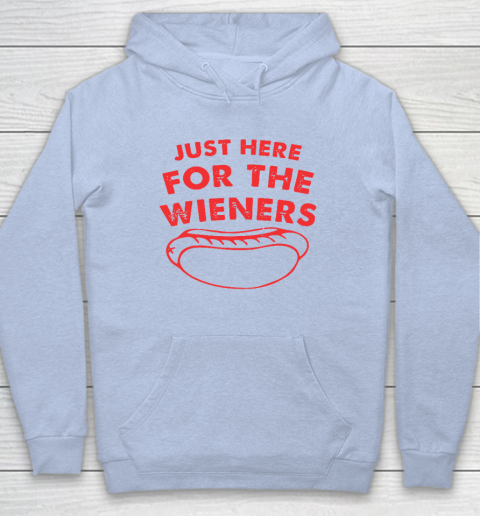 Just Here For The Wieners Funny 4th Of July Hoodie 5