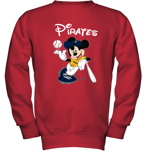 Baseball Mickey Team Pittsburgh Pirates Youth Sweatshirt 