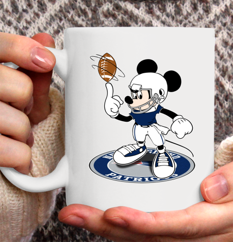 NFL Football New England Patriots Cheerful Mickey Disney Shirt Ceramic Mug 15oz 2