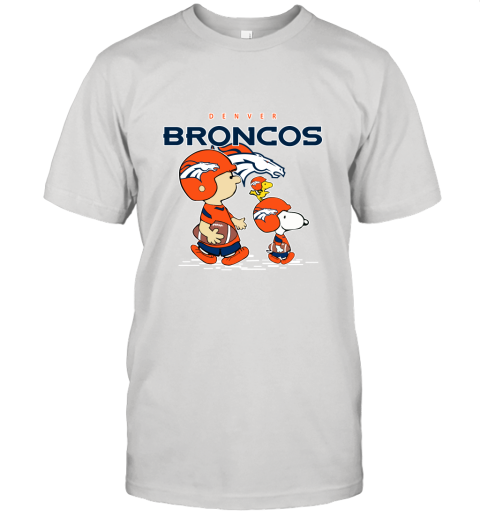 Denver Broncos Let's Play Football Together Snoopy NFL Unisex Jersey Tee