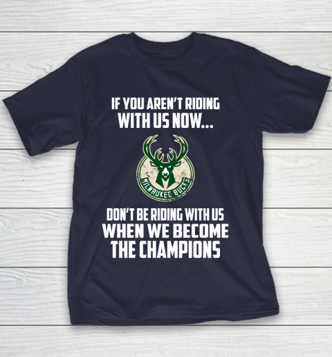 NBA Milwaukee Bucks Basketball We Become The Champions Youth T-Shirt 2