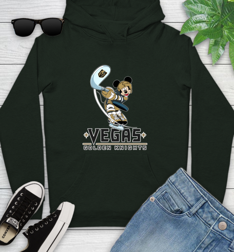 NHL Hockey Vegas Golden Knights Cheerful Mickey Mouse Shirt Youth Hoodie 12