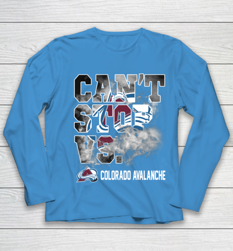 NHL Colorado Avalanche Hockey Can't Stop Vs Youth Long Sleeve 5