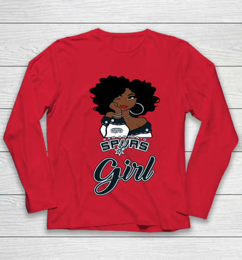 San Antonio Spurs Girl NBA Youth Long Sleeve 10