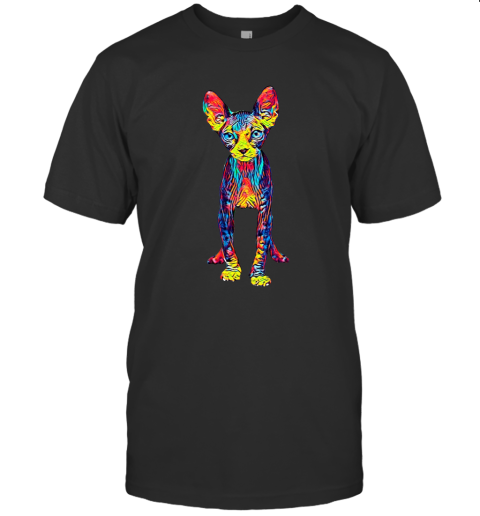 Cool Sphynx Cat T Shirt Full Body T-Shirt