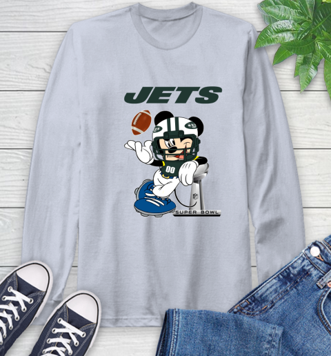 NFL New York Jets Mickey Mouse Disney Super Bowl Football T Shirt Long Sleeve T-Shirt 6