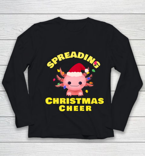Funny Christmas 2020 Shirt Axolotl Christmas lights Gift Youth Long Sleeve