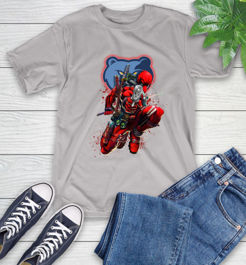 NBA Deadpool Marvel Comics Sports Basketball Memphis Grizzlies T-Shirt 12