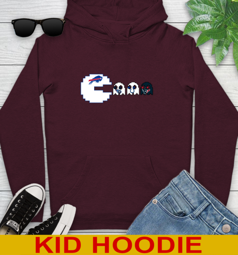 Buffalo Bills NFL Football Pac Man Champion Youth Hoodie 7