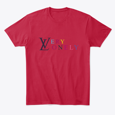 pzej very lonely classic t shirt 2 front red