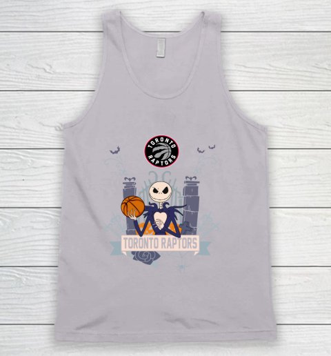 NBA Toronto Raptors Basketball Jack Skellington Halloween Tank Top 3