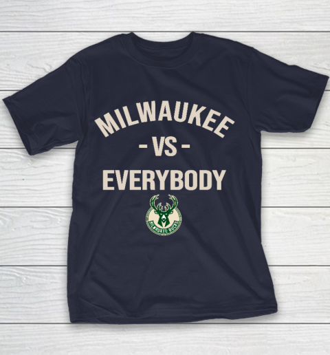 Milwaukee Bucks Vs Everybody Youth T-Shirt 2