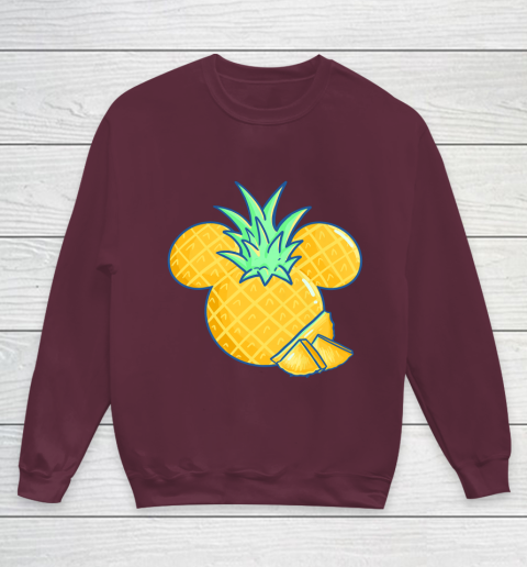 Disney Mickey Friends Mickey Pineapple Logo Youth Sweatshirt 4