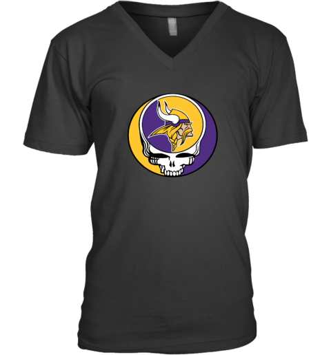 Minnesota Vikings x Grateful Dead V-Neck T-Shirt