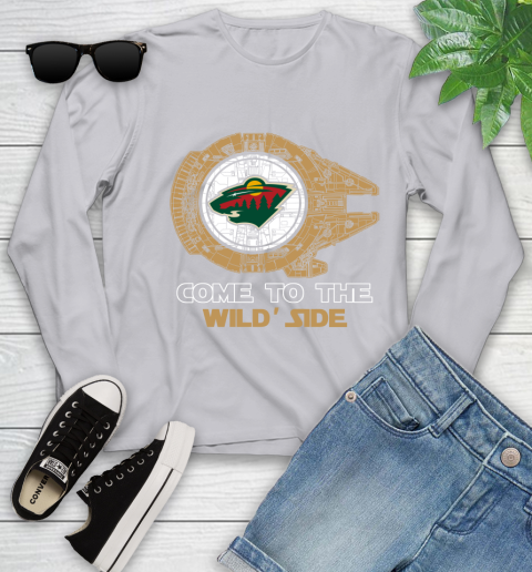 NHL Come To The Minnesota Wild Wars Hockey Sports Youth Long Sleeve 5