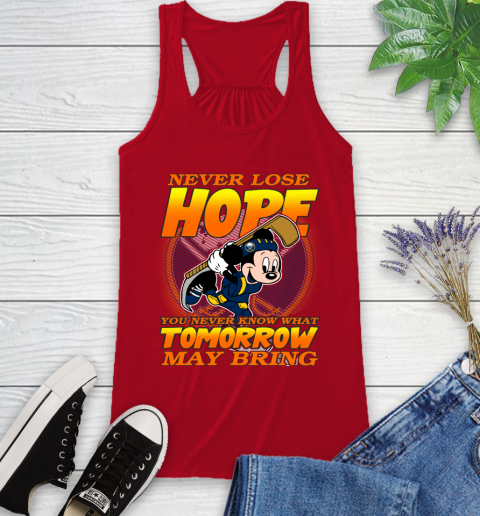 Buffalo Sabres NHL Hockey ootball Mickey Disney Never Lose Hope Racerback Tank 5