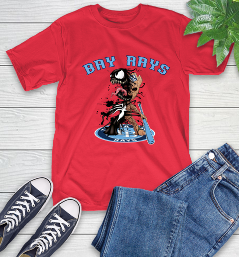 MLB Tampa Bay Rays Baseball Venom Groot Guardians Of The Galaxy T-Shirt 10