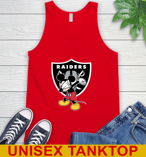Oakland Raiders NFL Football Dabbing Mickey Disney Sports Tank Top 6