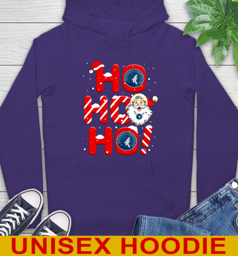 Minnesota Timberwolves NBA Basketball Ho Ho Ho Santa Claus Merry Christmas Shirt Hoodie 5