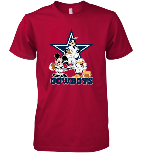 Mickey Donald Goofy The Three Dallas Cowboys Football Youth Sweatshirt 