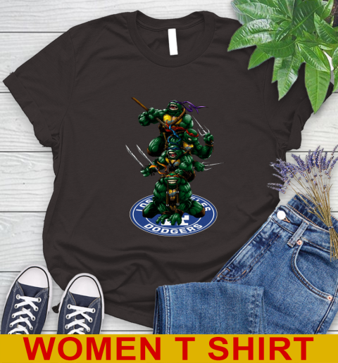 MLB Baseball Los Angeles Dodgers Teenage Mutant Ninja Turtles Shirt Women's T-Shirt 8