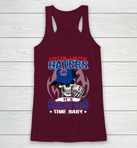Listen Haters It is CUBS Time Baby MLB Racerback Tank 2