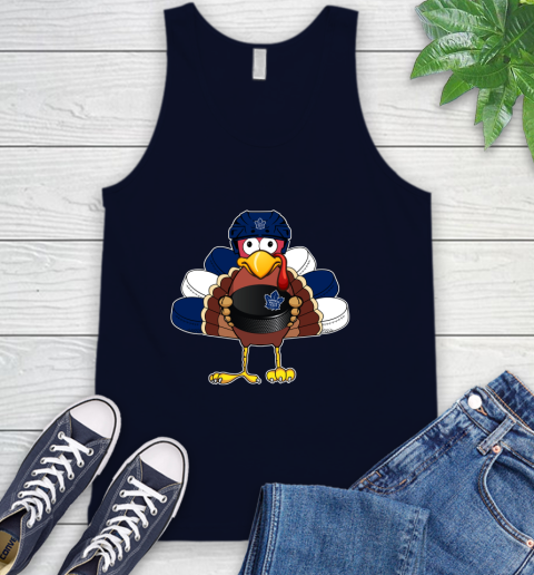 Toronto Maple Leafs Turkey Thanksgiving Day Tank Top 3