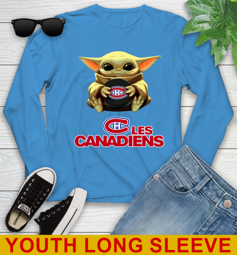 NHL Hockey Montreal Canadiens Star Wars Baby Yoda Shirt 129