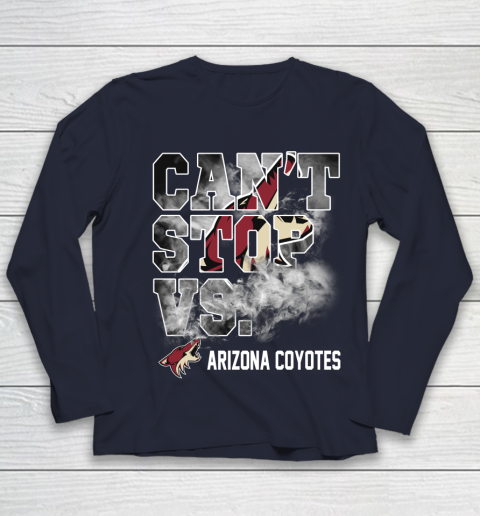 NHL Arizona Coyotes Hockey Can't Stop Vs Youth Long Sleeve 2