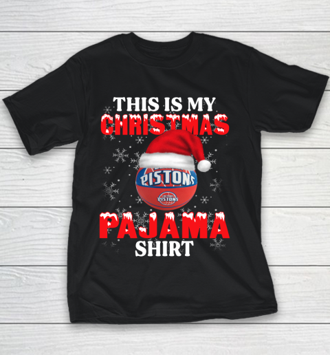 Detroit Pistons This Is My Christmas Pajama Shirt NBA Youth T-Shirt