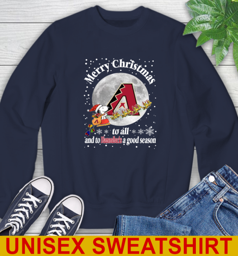 Arizona Diamondbacks Merry Christmas To All And To Diamondbacks A Good Season MLB Baseball Sports Sweatshirt 2