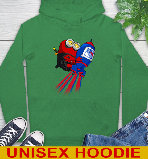 NHL Hockey New York Rangers Deadpool Minion Marvel Shirt Hoodie 8