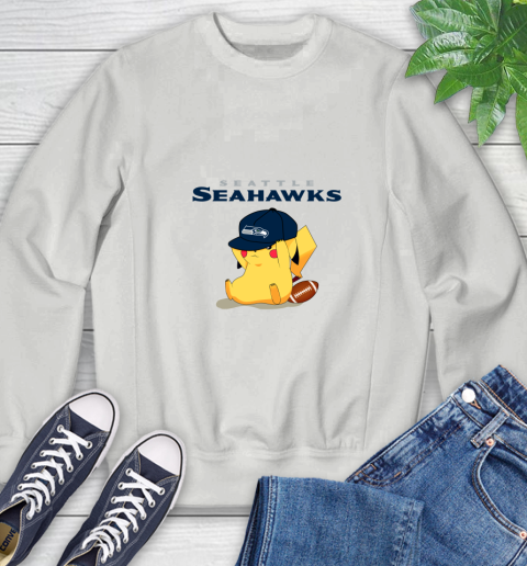 NFL Pikachu Football Seattle Seahawks Sweatshirt 5