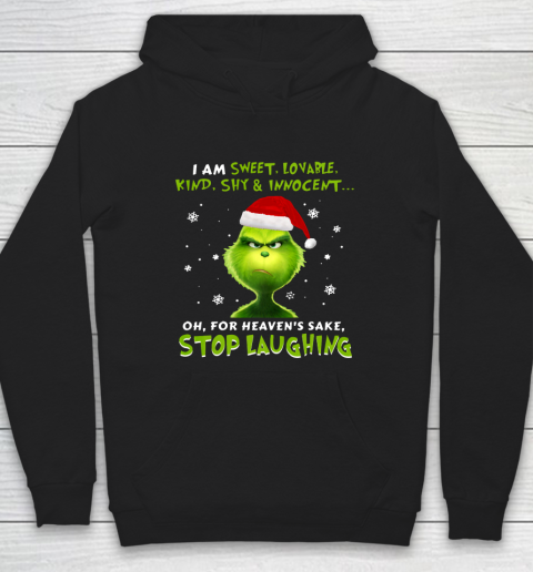 I Am Sweet Lovable Kind Shy Innocent Grinch Christmas Hoodie