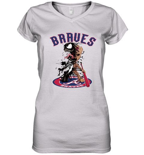 NEW MLB Atlanta Braves Baseball T Shirt Women Ladies S Small NEW NWT