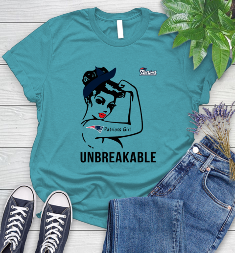 NFL New England Patriots Girl Unbreakable Football Sports Women's T-Shirt 11