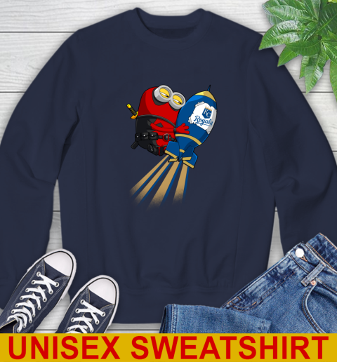 MLB Baseball Kansas City Royals Deadpool Minion Marvel Shirt Sweatshirt 2