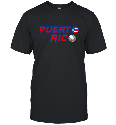 Puerto Rico Baseball Flag Shirts Boricua Pride Unisex Jersey Tee