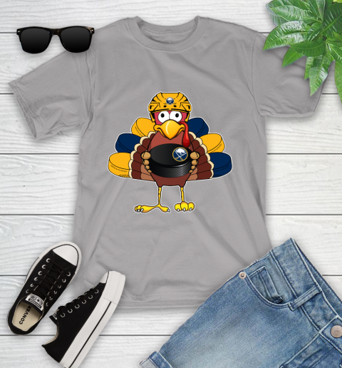 Buffalo Sabres Turkey Thanksgiving Day Youth T-Shirt 4