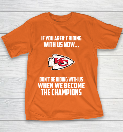 NFL Kansas City Chiefs Football We Become The Champions Youth T-Shirt 4