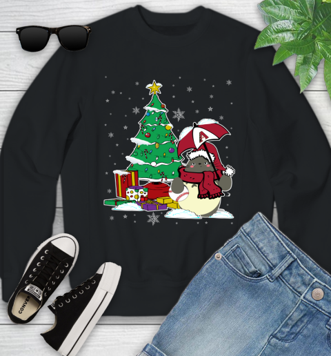 Arizona Diamondbacks MLB Baseball Cute Tonari No Totoro Christmas Sports Youth Sweatshirt