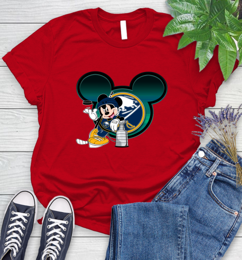 NHL Buffalo Sabres Stanley Cup Mickey Mouse Disney Hockey T Shirt Women's T-Shirt 9