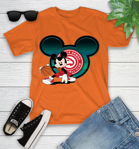 NBA Atlanta Hawks Mickey Mouse Disney Basketball Youth T-Shirt 7