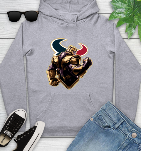 NFL Thanos Avengers Endgame Football Sports Houston Texans Youth Hoodie 6