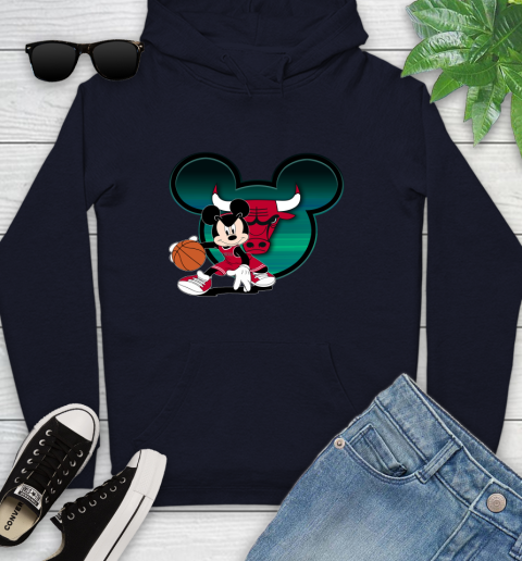 NBA Chicago Bulls Mickey Mouse Disney Basketball Youth Hoodie 4