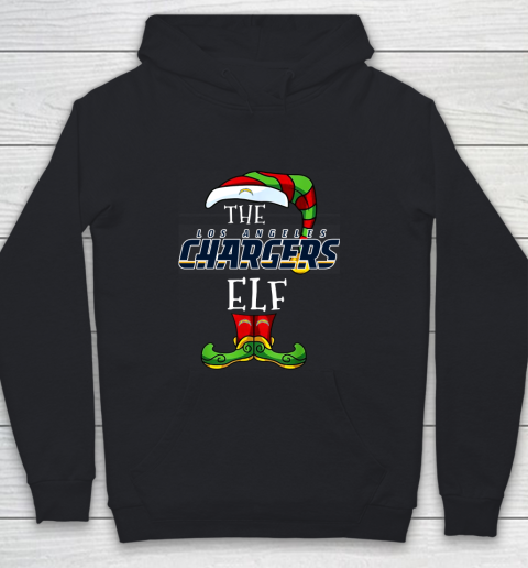 Los Angeles Chargers Christmas ELF Funny NFL Youth Hoodie