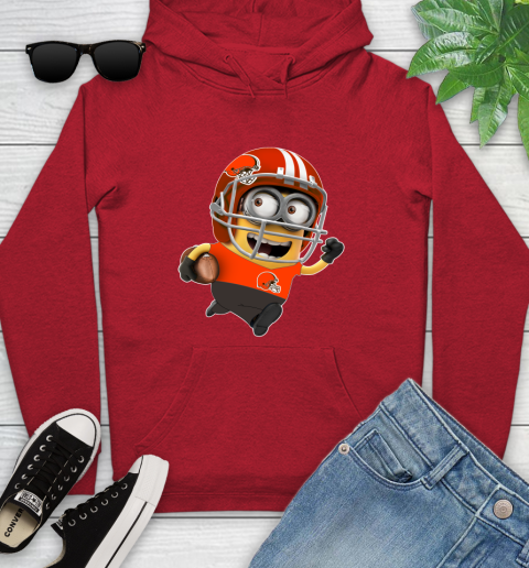 NFL Cleveland Browns Minions Disney Football Sports Youth Hoodie 11