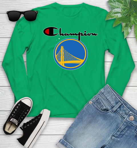 NBA Basketball Golden State Warriors Champion Shirt Youth Long Sleeve 4