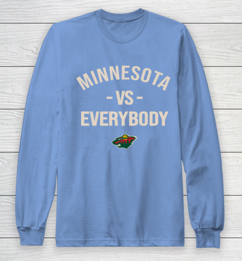 Minnesota Wild Vs Everybody Long Sleeve T-Shirt 8