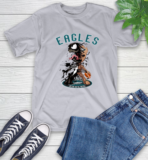 NFL Philadelphia Eagles Football Venom Groot Guardians Of The Galaxy T-Shirt 6